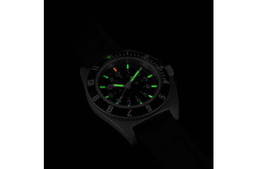 Image of Marathon SSNAV 41mm Steel Navigator Watch, Black 3-Piece Rubber Strap Kit, Black, 41mm, WW194001SS-0830