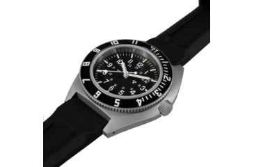 Image of Marathon SSNAV 41mm Steel Navigator Watch, Black 3-Piece Rubber Strap Kit, Black, 41mm, WW194001SS-0830