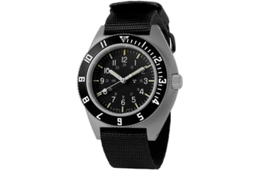 Image of Marathon Steel Navigator, Black Nylon Ballistic Strap 12in, Black, 41mm, WW194001SS-0803