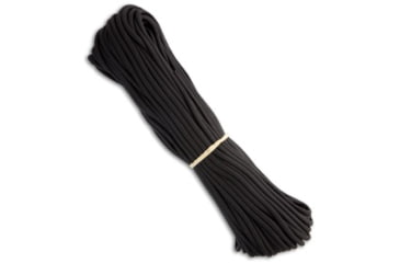 Image of Marbles 550 Paracord Nylon Braided 7-Strand Core 100ft, Black, 100ft, BHQ-6203