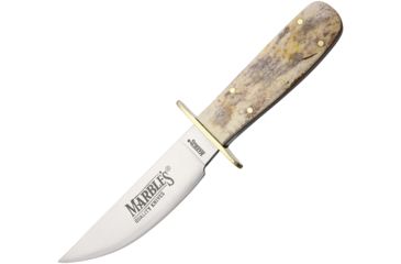 Image of Marbles Cowboy Knife Fixed Blade Knife, 4.25in, Appaloosa, Bone Handle MR318