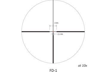 Image of March Scopes 1X-4X24, Normal Turret Rifle Scope, Fd-1 Reticle, Black, NSN None, D4V24IML-FD-1