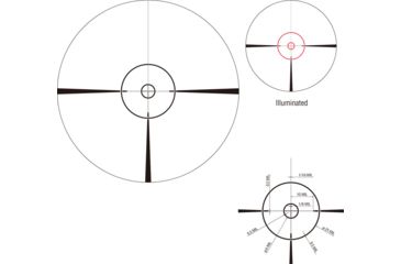Image of March Scopes 1X-8X24, Tactical Turret Rifle Scope, Fmc-2 Reticle, With Illumination, Black, NSN None, D8V24FIML-FMC-2