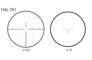 Image of March Scopes High Master Wide Angle 5X-42X56, Tactical Turret Rifle Scope, FML-TR1 Reticle,, With Illumination, Black, NSN None, D42HV56WFIML-FML-TR1