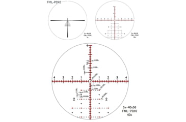 Image of March Scopes 5X-40X56mm Genll, Tactical Turret Rifle Scope, FML-PDKI Reticle, 34mm Tube, FFP, 0.1 MIL, Black, D40V56FML10-G2 FML-PDKI