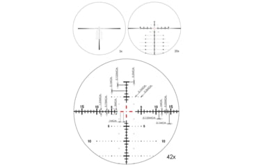Image of March Scopes High Master Wide March-FX Angle 5X-42X56, Lockable Tactical Turrets, FMA-TR1 Reticle, With 6-level Illumination, FFP, MOA, Black, D42HV56WFIMAX-G2FMA-TR1Ret
