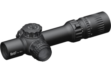 Image of March Scopes March-F Tactical 1-10x24mm LPVO 30mm Tube Rifle Scope w/Custom Unimount, First Focal Plane, DR-TR1FB Reticle, Black, D10SV24FDIML-P-DR-TR1FB