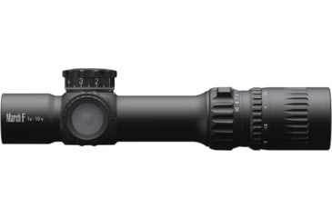 Image of March Scopes March-F Tactical 1-10x24mm LPVO 30mm Tube Rifle Scope w/Custom Unimount, First Focal Plane, DR-TR1FB Reticle, Black, D10SV24FDIML-P-DR-TR1FB