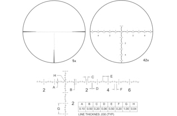 Image of March Scopes March-FX High Master Wide Angle 5-42x56mm 34mm Tube Rifle Scope, First Focal Plane, FML-WBR Reticle, Black, D42HV56WFML-G2-FML-WBR