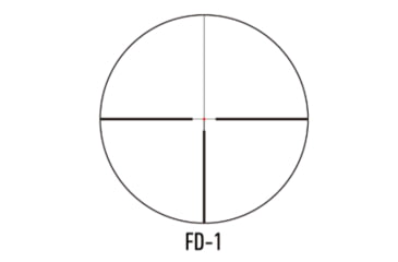 Image of March Scopes Normal Turret 1-10x24mm Rifle Scope, 30mm Tube, Second Focal Plane, FD-1 Reticle, MOA, Black, D10V24IFD-1 Reticle