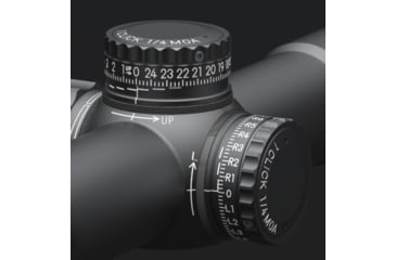 Image of March Scopes Normal Turret 1-10x24mm Rifle Scope, 30mm Tube, Second Focal Plane, MTR-5 Reticle, MOA, Black, D10V24IMTR-5 Reticle