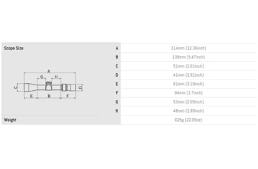 Image of March Scopes Normal Turret 2.5-25x42mm, 30mm Tube, Second Focal Plane, FD-1 Reticle, MIL, Black, D25V42IMLFD-1 Reticle