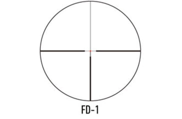Image of March Scopes Normal Turret 2.5-25x52mm, 30mm Tube, Second Focal Plane, FD-1 Reticle, MIL, Black, D25V52IMLFD-1 Reticle