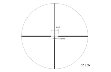 Image of March Scopes Normal Turret 2.5-25x52mm, 30mm Tube, Second Focal Plane, FD-1 Reticle, MIL, Black, D25V52IMLFD-1 Reticle
