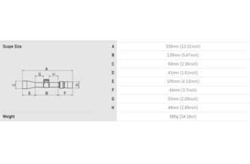 Image of March Scopes Normal Turret 2.5-25x52mm, 30mm Tube, Second Focal Plane, MTR-5 Reticle, MOA, Black, D25V52IMTR-5 Reticle