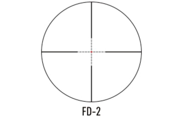 Image of March Scopes Normal Turret 2.5-25x52mm, 30mm Tube, Second Focal Plane, FD-2 Reticle, MIL, Black, D25V52IMLFD-2 Reticle