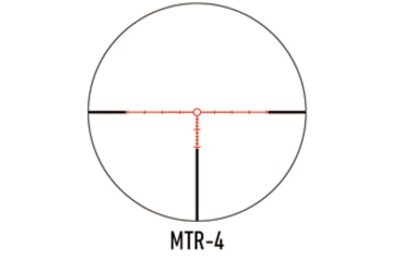 Image of March Scopes Normal Turret 2.5-25x52mm, 30mm Tube, Second Focal Plane, MTR-4 Reticle, MOA, Black, D25V52IMTR-4 Reticle