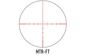 Image of March Scopes Normal Turret 2.5-25x52mm, 30mm Tube, Second Focal Plane, MTR-FT Reticle, MOA, Black, D25V52IMTR-FT Reticle