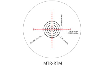 Image of March Scopes Normal Turret 2.5-25x52mm, 30mm Tube, Second Focal Plane, MTR-RTM Reticle, MOA, Black, D25V52IMTR-RTM Reticle