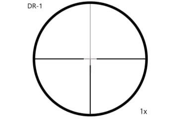 Image of March Scopes Normal Turret Rifle Scope, 1-10x24mm, 30mm tube, DR-1 Reticle, w/6-level Illumination, w/Custom Unimount, Black, NSN None, D10SV24FIMLN-P DR-1 reticle