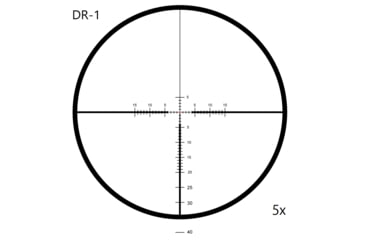 Image of March Scopes Normal Turret Rifle Scope, 1-10x24mm, 30mm tube, DR-1 Reticle, w/6-level Illumination, w/Custom Unimount, Black, NSN None, D10SV24FIMLN-P DR-1 reticle