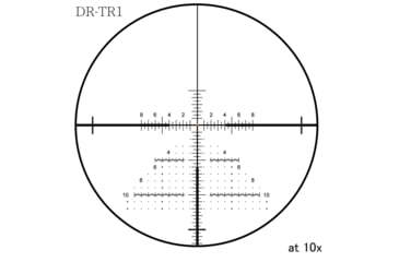 Image of March Scopes Normal Turret Rifle Scope, 1-10x24mm, 30mm tube, DR-TR1 Reticle, w/6-level Illumination, Black, NSN None, D10SV24FIMLN DR-TR1 Reticle