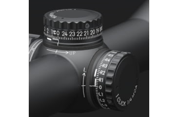 Image of March Scopes Normal Turrets 3-24x52mm Rifle Scope, 30mm Tube, First Focal Plane, FMA-1 Reticle, MOA, Black, D24V52FIMANFMA-1 Reticle