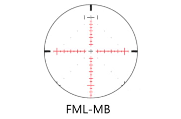 Image of March Scopes Normal Turrets 3-24x42mm Rifle Scope, 30mm Tube, First Focal Plane, FML-MB Reticle, MIL, Black, D24V42FIMLNFML-MB Reticle