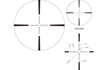 Image of March Scopes Normal Turrets 3-24x42mm Rifle Scope, 30mm Tube, First Focal Plane, FML Reticle, MIL, Black, D24V42FIMLNFML Reticle