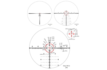 Image of March Scopes Normal Turrets 3-24x42mm Rifle Scope, 30mm Tube, First Focal Plane, FML-TR1H Reticle, MIL, Black, D24V42FIMLNFML-TR1H Reticle