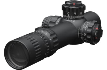 Image of March Scopes Shorty MIL 1-10x24mm Riflescope with Shuriken lockable turrets, DR-1F Reticle, Black, Black, D10SV24FLXDR-1F