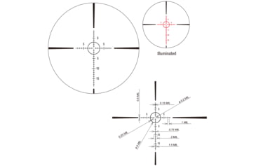 Image of March Scopes Shorty 1-10x24mm Riflescope with Shuriken lockable turrets, FMC-3 Reticle, Black, Black, D10SV24LXFMC-3