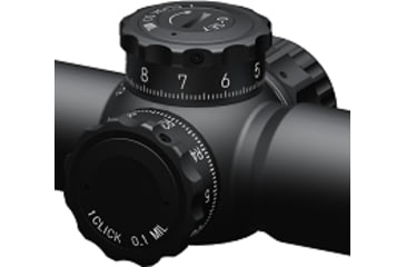 Image of March Scopes Tactical Turret Rifle Scope, 1-10x24mm, 30mm tube, DR-TR1 Reticle, w/6-level Illumination,, Black, NSN None, D10SV24FIML DR-TR1 Reticle