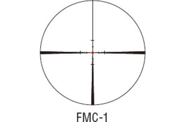 Image of March Scopes Tactical Turret Shorty Rifle Scope, 1X-10X24mm, FFP, FMC-1 Reticle, w/ 6-level Illumination, Black, NSN None, D10SV24FIML FMC-1 Reticle