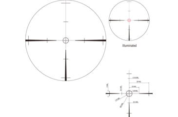 Image of March Scopes Tactical Turret Shorty Rifle Scope, 1X-10X24mm, FFP, FMC-1 Reticle, w/ 6-level Illumination, Black, NSN None, D10SV24FIML FMC-1 Reticle