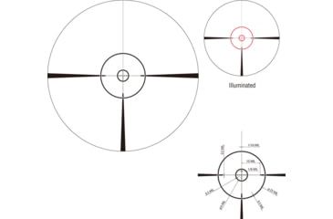 Image of March Scopes Tactical Turret 1x-10x24mm Shorty Rifle Scope, 30mm Tube, First Focal Plane, FMC-2 Reticle, Black, D10SV24FIML (FMC-2 Reticle)