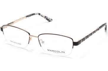 Image of Marcolin MA5015 Eyeglass Frames - Black Frame Color
