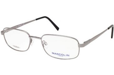 Image of Marcolin MA6810 Eyeglass Frames - Shiny Gun Metal Frame Color