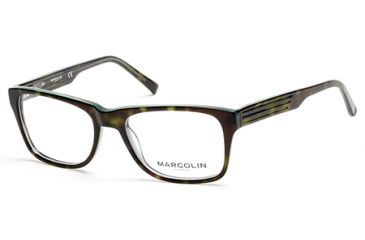 Image of Marcolin MA6819 Eyeglass Frames - Havana Frame Color