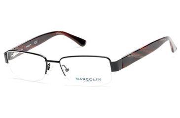 Image of Marcolin MA6820 Eyeglass Frames - Matte Black Frame Color