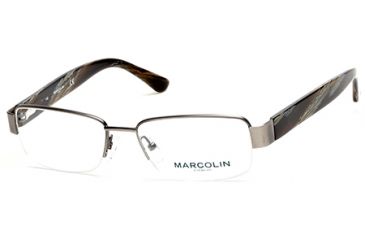 Image of Marcolin MA6820 Eyeglass Frames - Shiny Gun Metal Frame Color