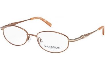 Image of Marcolin MA7303 Eyeglass Frames - Shiny Light Bronze Frame Color