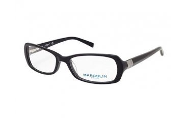 Image of Marcolin MA7305 Eyeglass Frames - Shiny Black Frame Color
