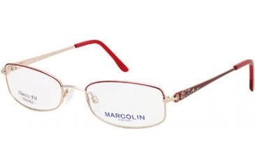 Image of Marcolin MA7306 Eyeglass Frames - Bordeaux Frame Color
