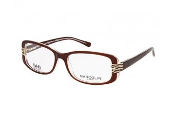 Image of Marcolin MA7309 Eyeglass Frames - Dark Brown Frame Color