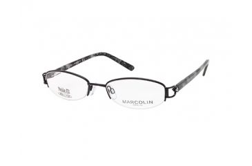Image of Marcolin MA7312 Eyeglass Frames - Shiny Black Frame Color