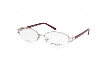 Image of Marcolin MA7320 Eyeglass Frames - Shiny Bordeaux Frame Color