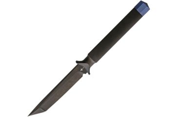 Image of Marfione Custom Knives Custon ADO Tanto DLC Fixed Blade Knife, 4in, Standard Edge, Tanto, Black, Handle MFC315MCK