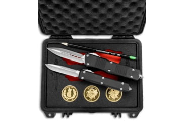 Image of Marfione Custom Knives John Wick Continental Set Combat Troodon and Ultratech, Black Handle, Black/Silver, One Size, BHQ-71484
