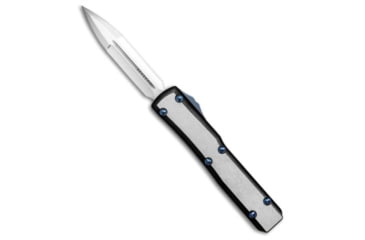 Image of Marfione Custom Knives Marfione Custom Ultratech D/E OTF Knife Two-Tone DLC 3.4" Polish, Black/Gray, Bohler M390, adult, BHQ-49022